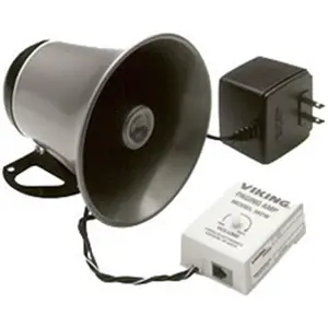 212 MAIN Amplified Viking Electronics Phone Audio Speaker with Adjustable Amplifier, Power Supply Adapter, Watts Rating, Resistant Build, Loud Call Announcement & Ringing Function for Motorcycle Accessories