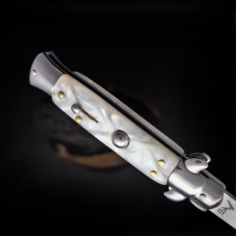 9-inch AKC men's folding knife, EDC pocket knife, sharp blade, comfortable handle, suitable for hiking, outdoor camping, fishing, etc., men's holiday gift