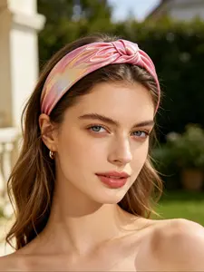 Women's Bright Leather Candy Color Hairband, Fashion Knot Design Headband, Stylish Accessory for Everyday Wear, Perfect for All Seasons