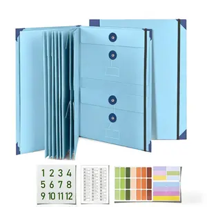 Manila Accordion File Organizer Document Folder for Passports Birth Certificates Office Home Document Storage