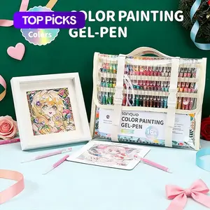 Large Capacity Gel Pens Set, Strong Coverage, 0.6mm Tip, Ideal for Diary Notes, School Gifts, Drawing, Marking, Postcards, Greeting Cards, DIY Projects