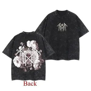 Retro Limited Sleep Token Pink Rose Acid Washed Shirt Unisex Loose Rock Band Graphic T-Shirts Gift for Rock Music Lovers Funny Tshirt Clothes Men, Funny shirts