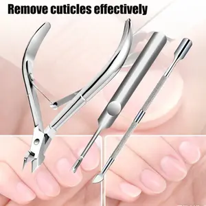 3-Piece Set Of Nail Tools, Foot Repair Tools, Stainless Steel Nail Clippers, Nail Files And Lifters, Unisex, Household Nail And Foot Care Tools