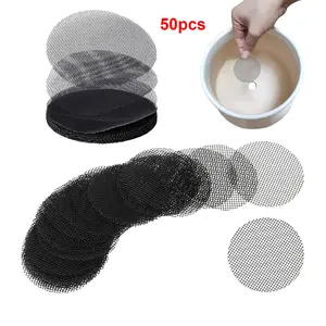 Mesh Hole Mats for Plant Pot, 50pcs Round Drain Hole Screen Mat, Plant Drainage Screen Mat, Garden Supplies