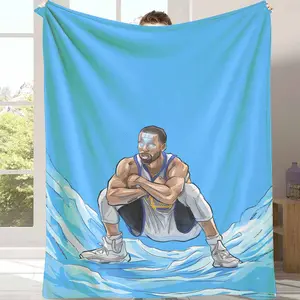 Basketball Player Flannel Throw Blanket Athlete Graphic Print UltraSoft Lightweight and Warm Perfect for Sports Fan Cozy Home Decor Outdoor Events Basketball Game Day or Thoughtful Gift Idea for Him
