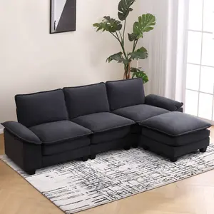 [TikTokShopBlackFriday]EBELLO L-Shaped Sectional Sofa Convertible Couch for Living Room,Comfortable, Versatile, Sturdy and Durable.