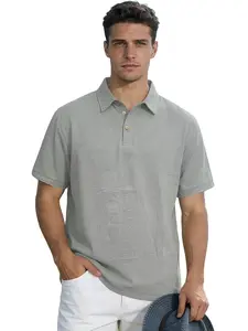 Men's Linen Short Sleeve Shirt, Summer Casual Soft Breathable Button Collared Loose-Fitting Plain Top, Breathable Lightweight Fabric, Perfect for Daily Wear & Outdoor Activities
