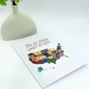 Unit Practice Manual for Us Geography Learning, Suitable for Children, Students, and Geography Enthusiasts, Systematic State Knowledge Study