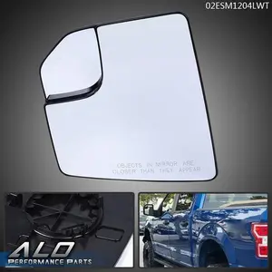 Fit For 2015-2020 Ford F150 Pickup Driver Side Left Mirror Glass With Spotter