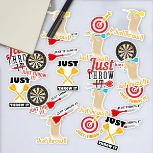 Stickers Pack 20 Pcs Just Colorful Vinyl Throw Bumper It Bike Aesthetic Dart Laptop Darts Skateboard Guitar Bottle Car Waterproof Luggage Water