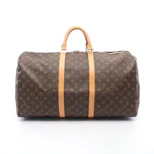 Pre-owned Louis Vuitton Canvas Tote Bags Keepall 55 Monogram Boston Bag