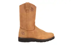 Georgia Boots Men's Farm & Ranch Wellington Comfort Core Work Boots, Color: Mississippi Tan