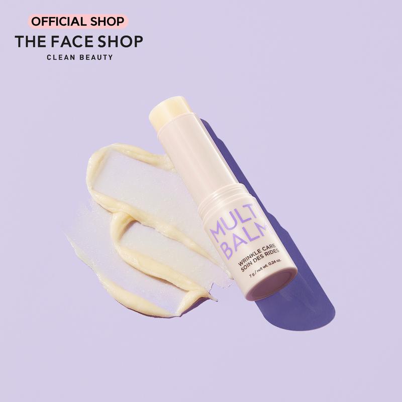 [THE FACE SHOP] Wrinkle Care Multi Balm | Fine Lines & Wrinkle Treatment Stick with Triple Firming Oil Complex & Cedrol | Smooths Skin & Improves Barrier on Forehead, Neck & Smile Lines | Non-Sticky Korean Skincare