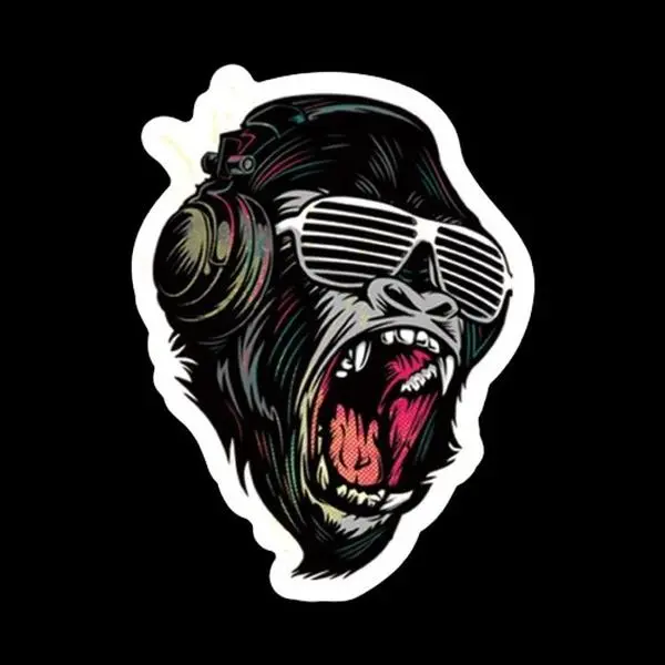 Groove Gorilla Vinyl Sticker Decal