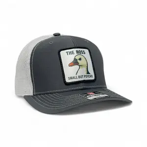 The Ross "Small But Psycho" Hat - Charcoal/White R112