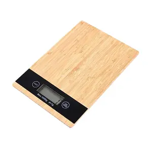 Bamboo Digital Kitchen Scale - 5000g Capacity, 1g Precision, Eco-Friendly, Multiple Units