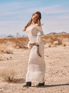 Nayeli Lace Maxi Dress - Cream