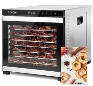COSORI Food Dehydrator, with 16.2ft² Drying Space, 1000W, 10 Stainless Steel Trays with Timer and Temp Control, for Herbs, Fruit, Meat, and Yogurt