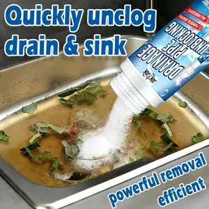 Jokjok Drain Cleaner Powder, Fast Dissolving, Non-Damaging, Suitable for Toilets, Sinks, Drains, Easy to Use, Effective Plumbing Solution, Drain Clog Remover