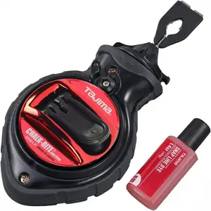 Chalk Line - Chalk-Rite Jam Free Special Edition Chalk Line with Extra Bold 1mm Snap Line & Five Gear Quick Retrieval - CR301JF-CP, Handle, Outdoor