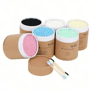 Eco-Friendly Bamboo Cotton Swabs, 200pcs Soft Disposable Dual-Ended, Perfect for Makeup Removal, Ear Cleaning, Nail Art, Handmade Crafts