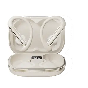 Sansui Open Ear Clip Wireless Earbuds, Bluetooth 5.3 Sport Headphones, Open-Ear Air Conduction Design, HiFi Stereo, Lightweight Earhooks for Running Workout