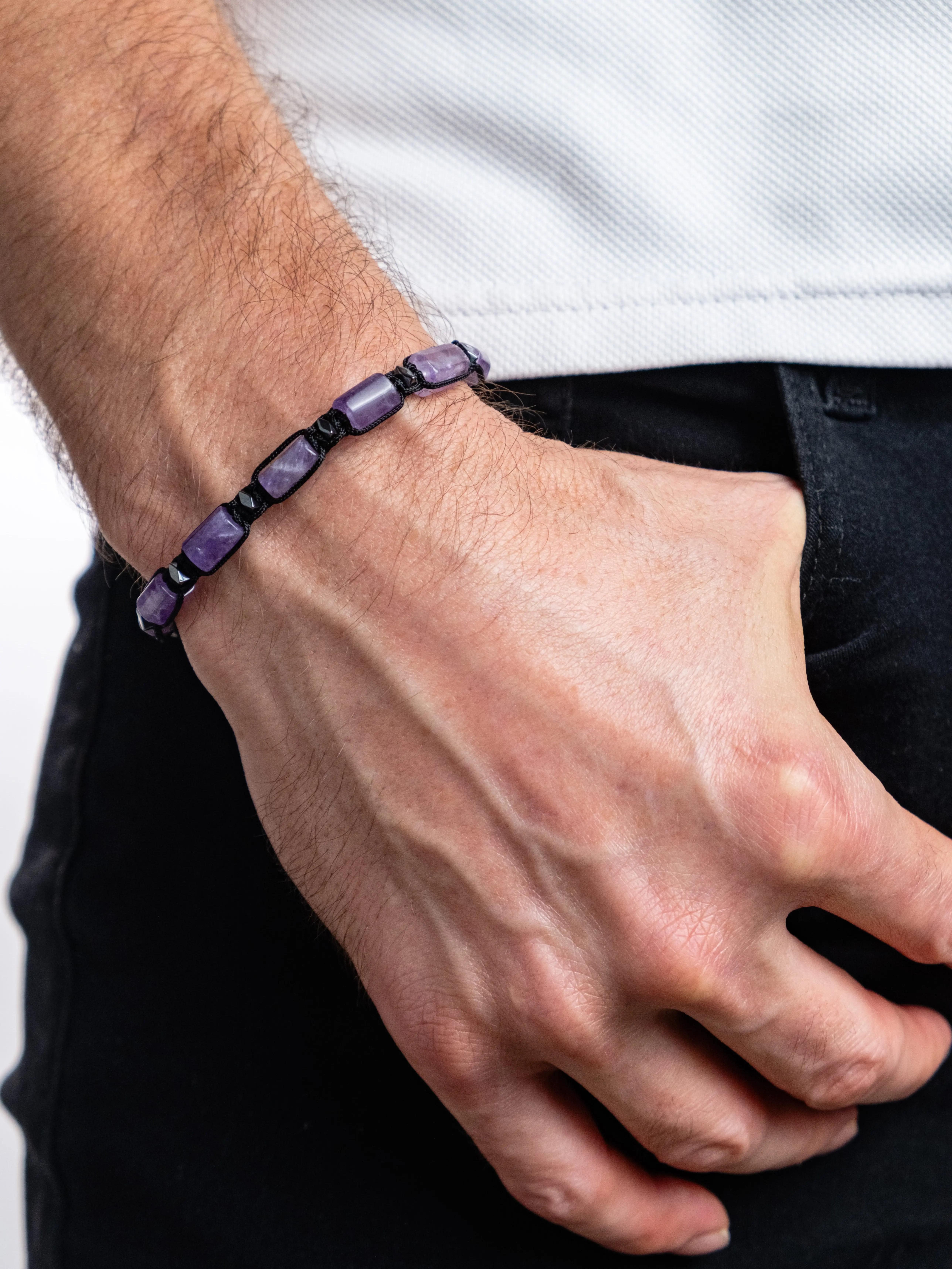 Natural Amethyst Bracelet