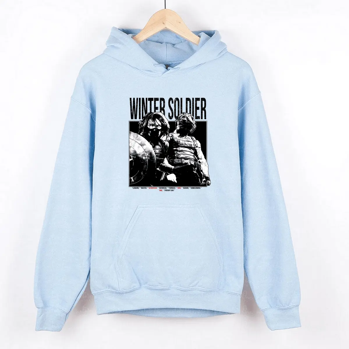 Women's Vintage Winter Soldier Bucky Barnes 1917 Casual Cotton Hoodie & Sweatshirt, Bootleg Tops, Go-To Clothes for Men & Women