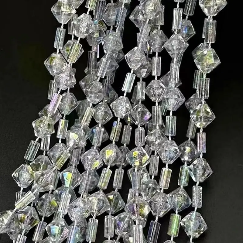 Beaded Curtain Doorways Acrylic Hanging Door Beads String Curtains Tassel Room Divider Screen Decor for Doorway Window Living Room Wedding