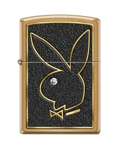 Playboy Gold Rabbit Head Zippo Lighter
