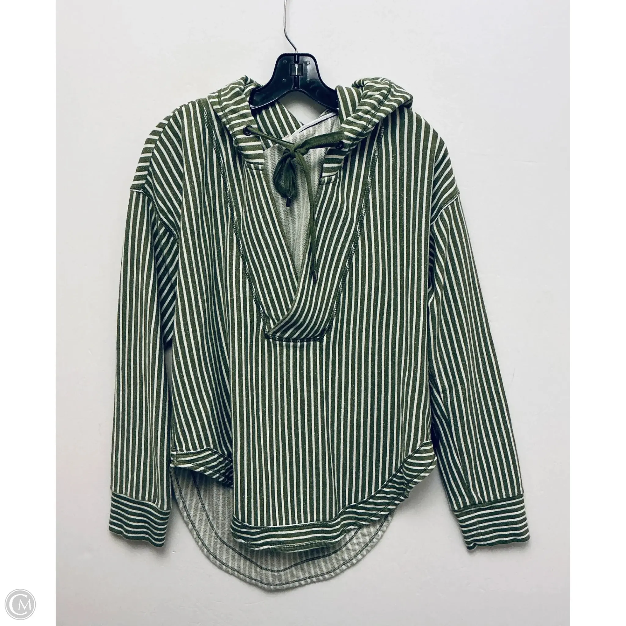 Sweatshirt Hoodie By Pilcro In Green, Size: M