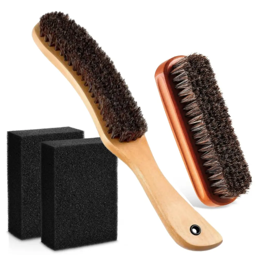 4 pcs Cowboy Hat Remover Kit with Cleaning Sponge for Hair Furniture Suits Clothes Horsehair Felt Hat Brush Kit Clothes Furniture Clean Supplies