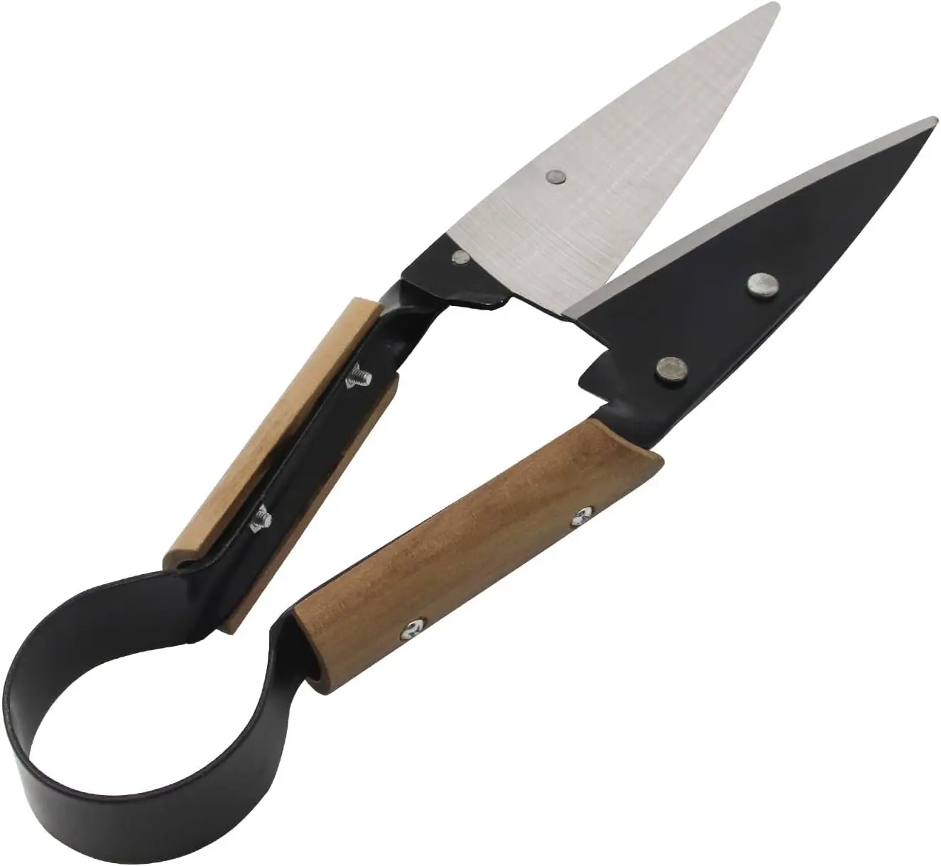 Sheep Clippers Hand Shears For Sheep Shearing, 6.1-inch Carbon Steel Blade,Classic Style, Carbon Steel Scissors For Alpaca, Pet Horse Dog Sheep Shears (Wooden handle)