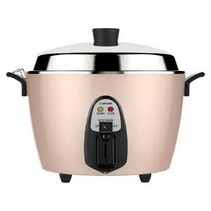 Tatung 11-Cup Stainless Steel Rice Cooker & Warmer - Taiwan Made, Creamy Pink (TAC-11TM) - Multi-Functional Electric Pot for Rice, Stews, Steaming