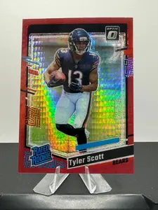 2023 Panini Donruss Optic - Rated Rookie #218 Tyler Scott (RC) - Red Hyper Prizm