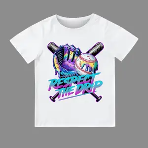 Baseball Drip for Youth and Adult Shirt, Respect the Drip Baseball T-Shirt, Baseball Game Day Shirt, Baseball Drip Boys T-Shirt, Ice Cream Drip, Youth Sports Shirts, Youth Boys Clothing
