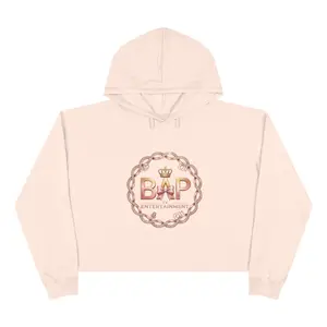 BAP TV Logo Crop Hoodie | Rose Gold Chain Crown emblem