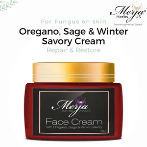 Merja Oregano,Sage & Winter Savory Cream-For Fungus On Skin-Repair and Restore Hydrating- Moisturizer- Skin Repair