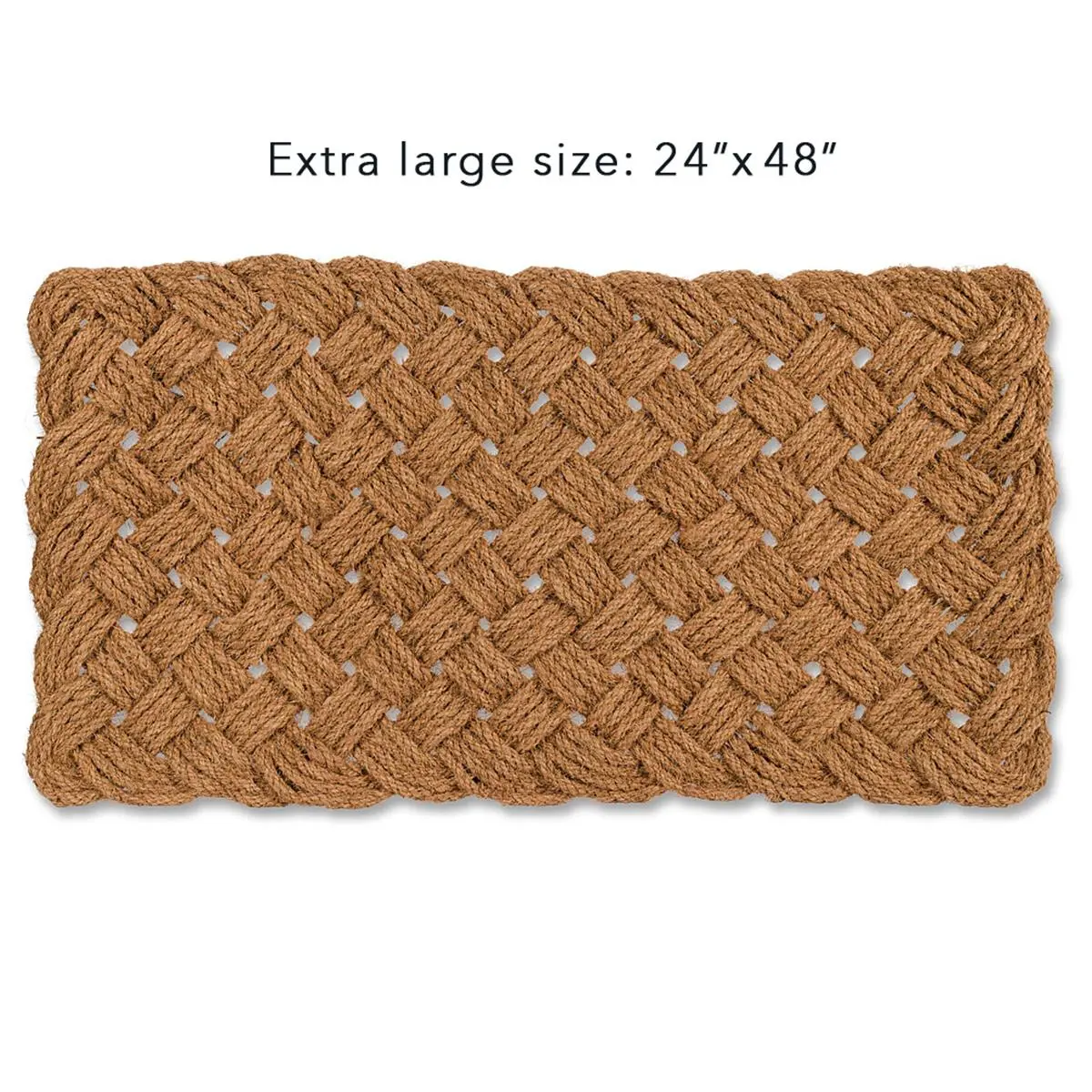 24 x 48 in. Woven Rope Doormat, Natural - Extra Large