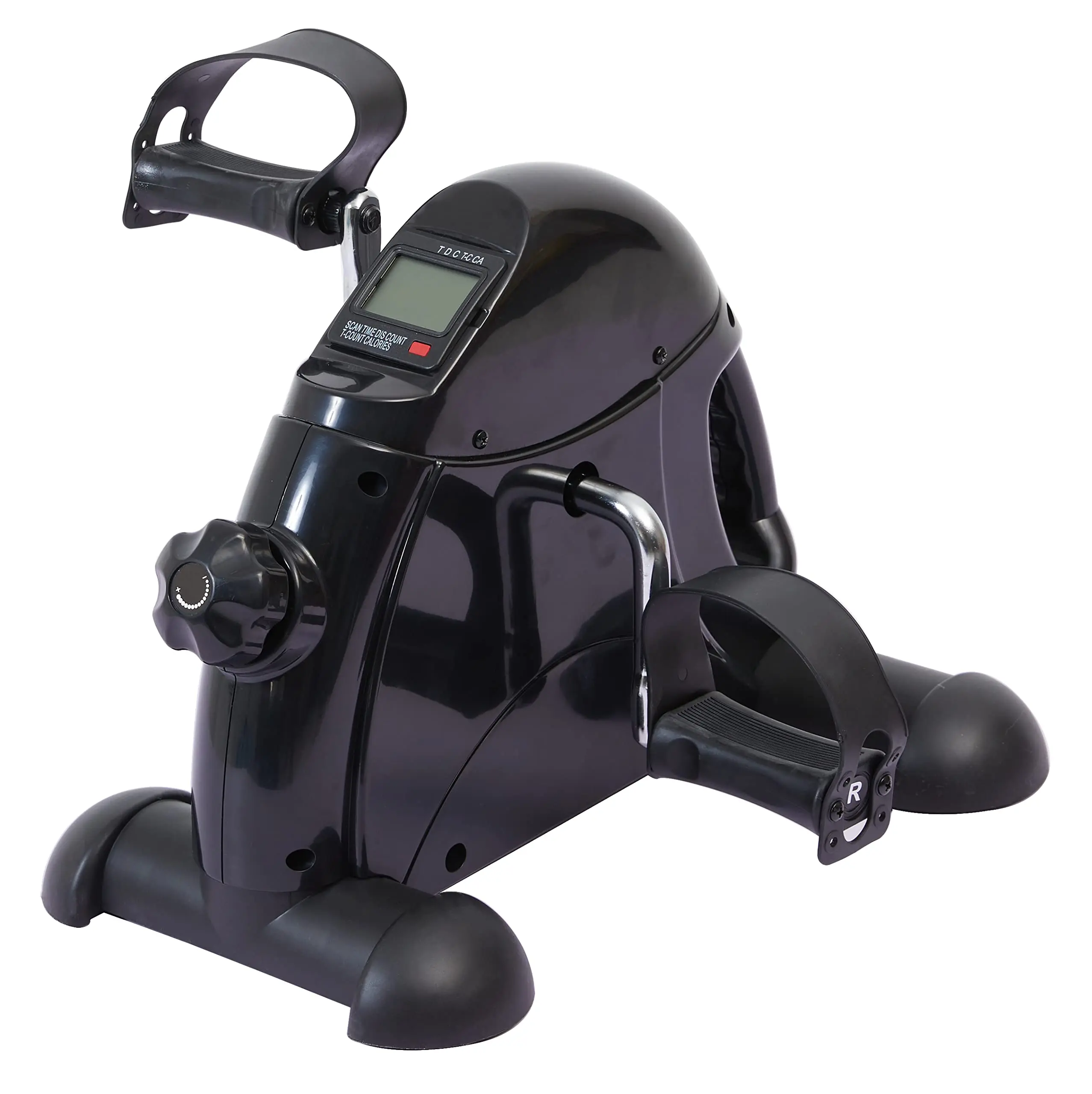 Portable Mini Exercise Bike, Compact Under Desk Pedal Exerciser for Arms and Legs, Durable Iron Build with LCD Display for Home Fitness, Mini Bike, Exercise Bikes