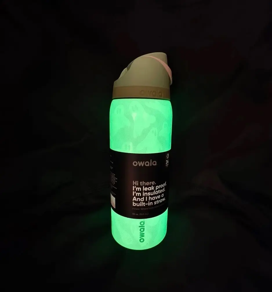Owala FreeSip Halloween Ghost Glow in the Dark Tumbler 32oz Stainless Steel  Christmas gifts  Halloween gifts