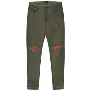 Amiri MX1 Bandana Jeans Military Orange