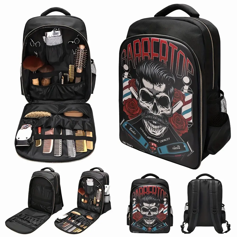 New Barber Kit Waterproof Large Barber Backpack Multi Functional Barber Tool Backpack