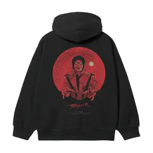 MJ "Thriller" Anime Hoodie Vintage Streetwear Heavyweight 400g Cotton Original Design DTG Print Unisex Sweatshirt