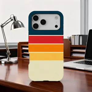 Norwegian 70s Vintage Retro Stripes Phone Case, Aesthetic Cover, Minimalist Abstract Rainbow Lines, iPhone 17 16 15 14 13 12, Samsung S25