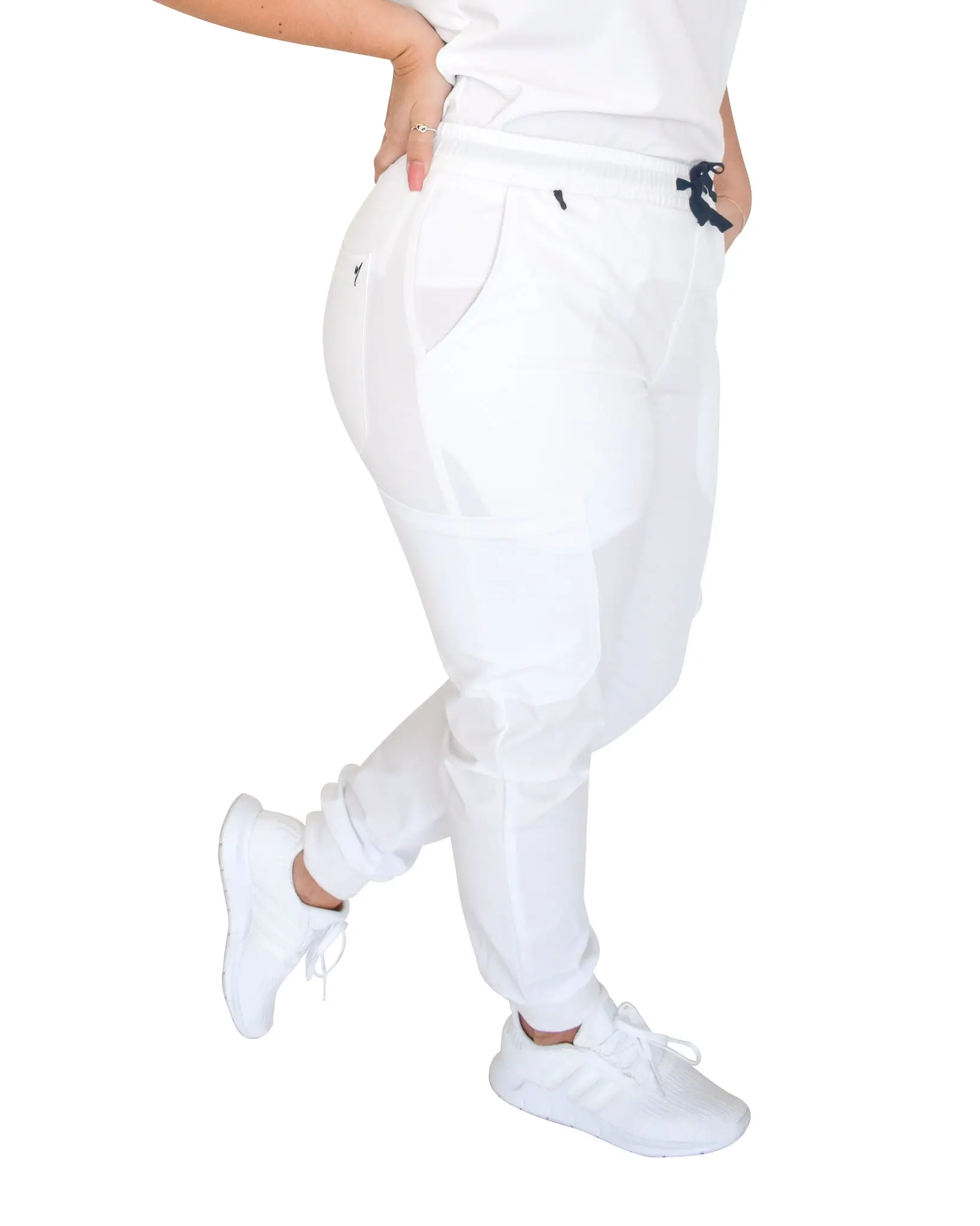 women's White Jogger Scrub Pants women's White Jogger Scrub Pants