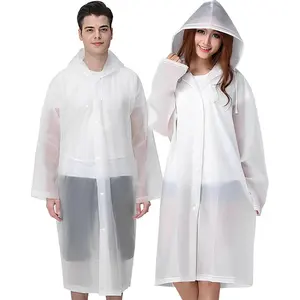Rain Ponchos for Adults Reusable, 2 Pcs Raincoats Emergency for Women Men with Hood and Drawstring