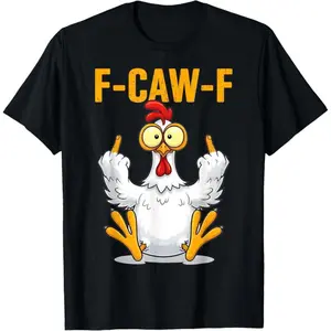 Quote Rooster Meme T-Shirt Gender-neutral cotton T-shirt Men's White Crew Neck T-Shirt men's t shirts
