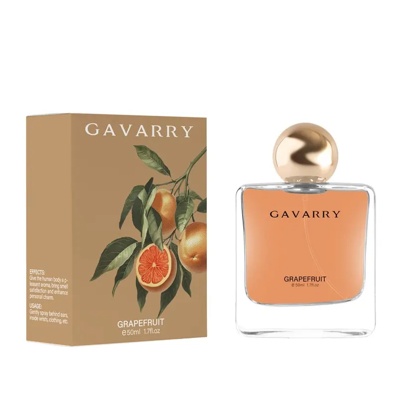 Gavarry New Grapefruit Perfume, Citrus & Melon Top Notes, Tropical Pineapple Middle, Clean Woody Base, Refreshing Citrus Blend Fragrance