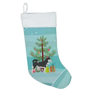 Carolines Treasures  Siberian Husky Merry Christmas Tree Christmas Stocking